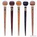 Zealor 5 Pairs Hardwood Chopsticks Set with 5 Assorted Colors Natural Wooden Chopsticks - B06X927QHC
